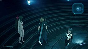 Aerith in Final Fantasy 7: Remake, anime-style erotic mod