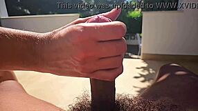 Feeling The Intense Pleasure Of A Slow Motion Hand Job In The Garden