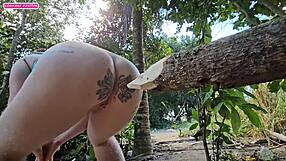 Beautiful Tattooed Asshole Worships Monster Cock in Narrow Fetish.