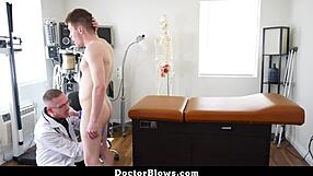 patient gets intense blowjob from doctor for erections