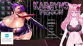 KanakoVT plays Karryn's Prison, her catgirl pussy teased and fucked non-stop with loud moans.