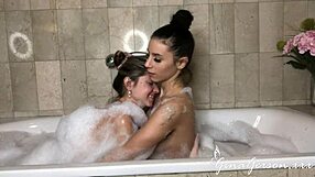 Nelly Kent And Gina Gerson Passionately Fucking In The Bathroom.