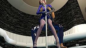 yo, beauty officer gets slammed hard in 3d animation part 2