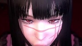 3D animated anime with chained bondage and hentai content