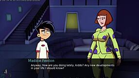 Danny Phantom Amity Park part 24 shows Maddie getting wild in cartoon cowgirl sex