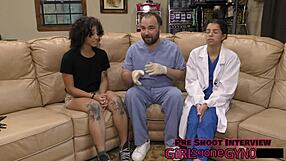 Nicole luva performs naked examination in florida