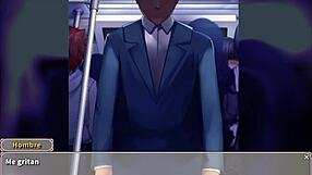 how does the stalker pass the train in this kinky 3d hentai?