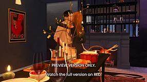 V tem 3D hentai napovedniku se škandalozni večerja zmenek spremeni v razuzdano zvezdniško jebanje