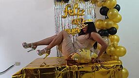 Hot Busty Executive Fantasizes Sex At Work With Shaved Pussy