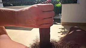Feeling The Intense Pleasure Of A Slow Motion Hand Job In The Garden
