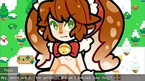 total nc xmas christmas pornplay hentai game ep 1: poppy covered in cum