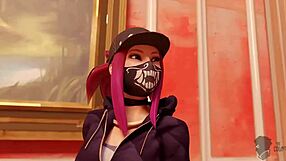 League of Legends K/DA team slammed in wild hentai gangbang