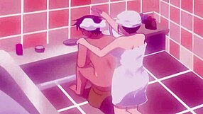 my step mom sneaks into the shower for taboo hentai action with me. uncensored anime reveals every milf detail.