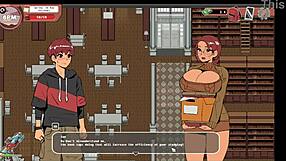 Nerdy Girl Gives Public Handjob In Library During Taboo Hentai Game!