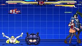 Hey, Kuromaru taking on Arcana Heart in wild action!