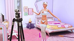 Perverted stepdaughter checks deep throat in front of the camera for her stepfather sims me hentai animation