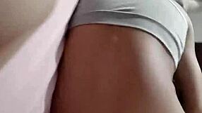 Real Sex Almost Caught with Stepsister in Homemade Scene