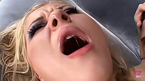 Blonde Gets Cum In Mouth After Anal