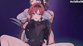 yinlin x baizhi in steamy animated action, curious to see more?