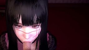 Chainsaw man in 3D cartoon bondage