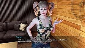 Squirting curvy blonde gets monster cock in 3D game
