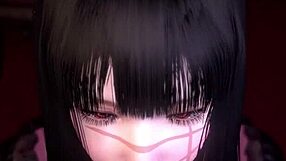 Chainsaw man in 3D cartoon bondage