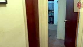 Stepmom moans loudly licking huge cock in taboo massage with hairy pussy exposed