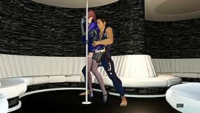 yo, beauty officer gets slammed hard in 3d animation part 2