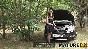 Mature Whore Texas Patti Fucks on Car Top While Husband Watches - Mature4k