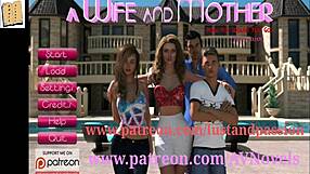 wife and stepmother play game together