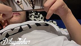 young girl playing and fucked by naughty boyfriend until she cums