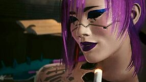 Rita wheeler experiences laguna bend sex scene in cyberpunk 2077 game