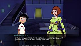 Danny Phantom Amity Park part 24 shows Maddie getting wild in cartoon cowgirl sex