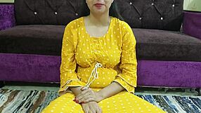 Young Indian bhabi's first time naughty adventure in HD