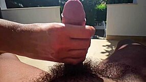 Feeling The Intense Pleasure Of A Slow Motion Hand Job In The Garden