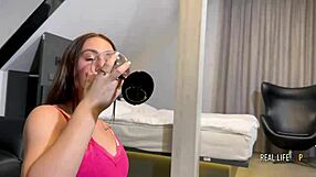 Teen Emma Evans in RLP 57 Takes Extreme Piss Drinking Challenge