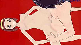 Ran Mouri and Sonoko Suzuki intense creampie sex in Detective Conan hentai.