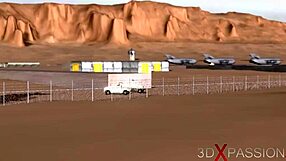 i discover secrets of area 51 with 3d dickgirl androids fucking sexy ebony in the lab