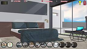 Big tits and anal action in Max's new house