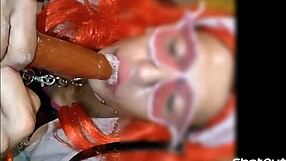 sissy mariona itzel lunática chupando dildos grandes