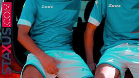 Staxus colleague can’t resist banging twink after intense training session