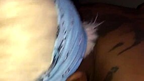 Ebony sucks big black monster cock intensely