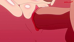 Suguha Enjoys Booba Fun with Shiina in This Ecchi Anime Scene