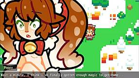 total nc xmas christmas pornplay hentai game ep 1: poppy covered in cum