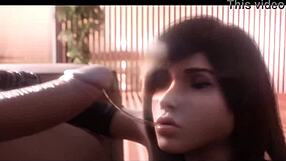nordehartet tifa explores a 3d cartoon world with big tits and ass