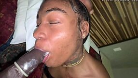 Convinced gay hg to suck fat dick called gf to watch