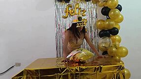 Hot Busty Executive Fantasizes Sex At Work With Shaved Pussy