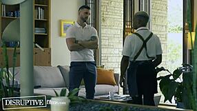 Boss Jerks Off While Assistants Tease and Fuck