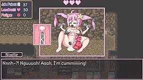 Noelle does her best in part 3 eng game with pixel art, i think