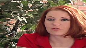 red bimbo slut sucks and fucks huge cock